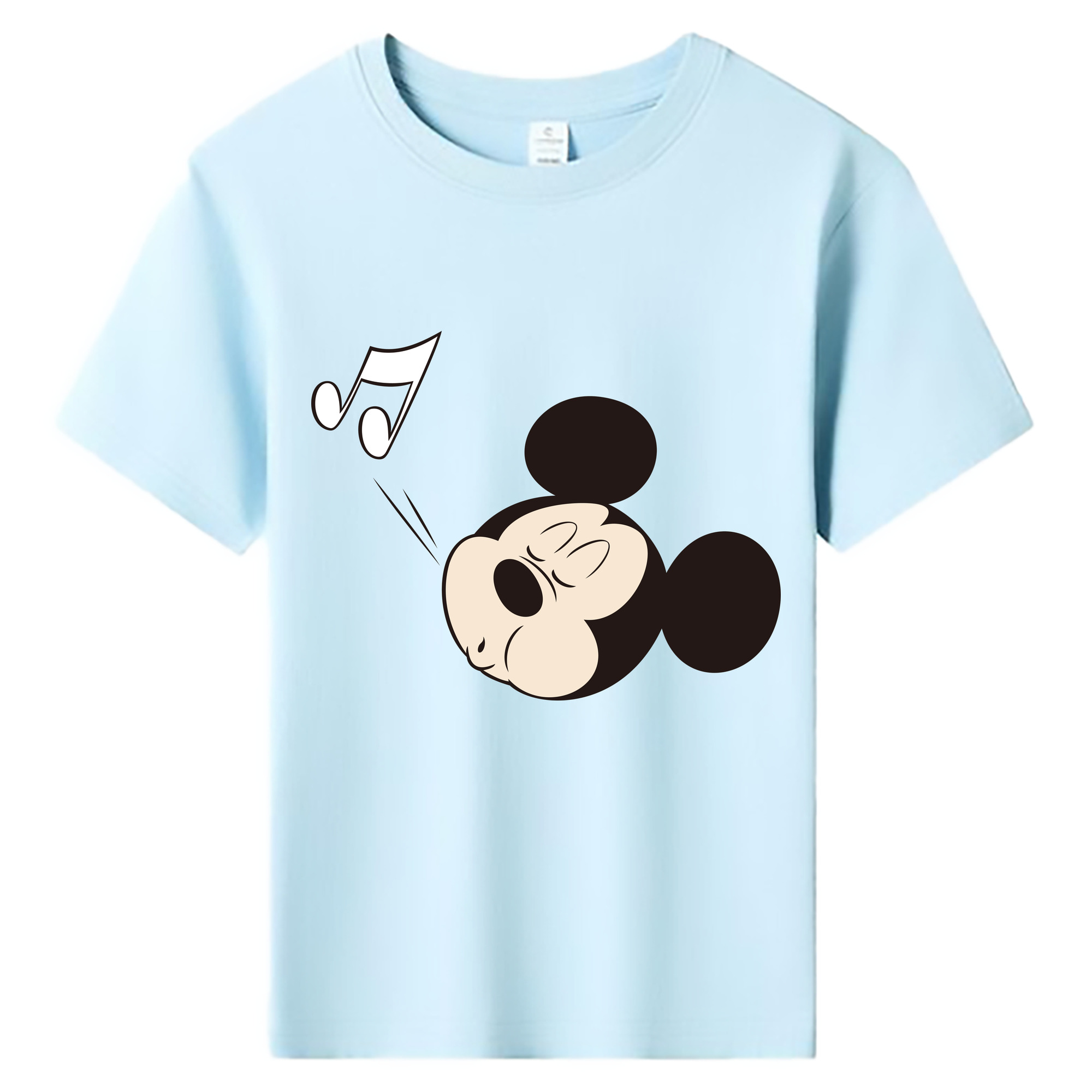 （画像用） ミッキーマウス Mickey Mouse 綿100％キッズTシャツ（フロントプリント）